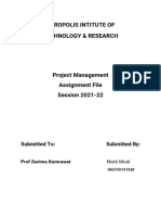 Project Management Assignment File