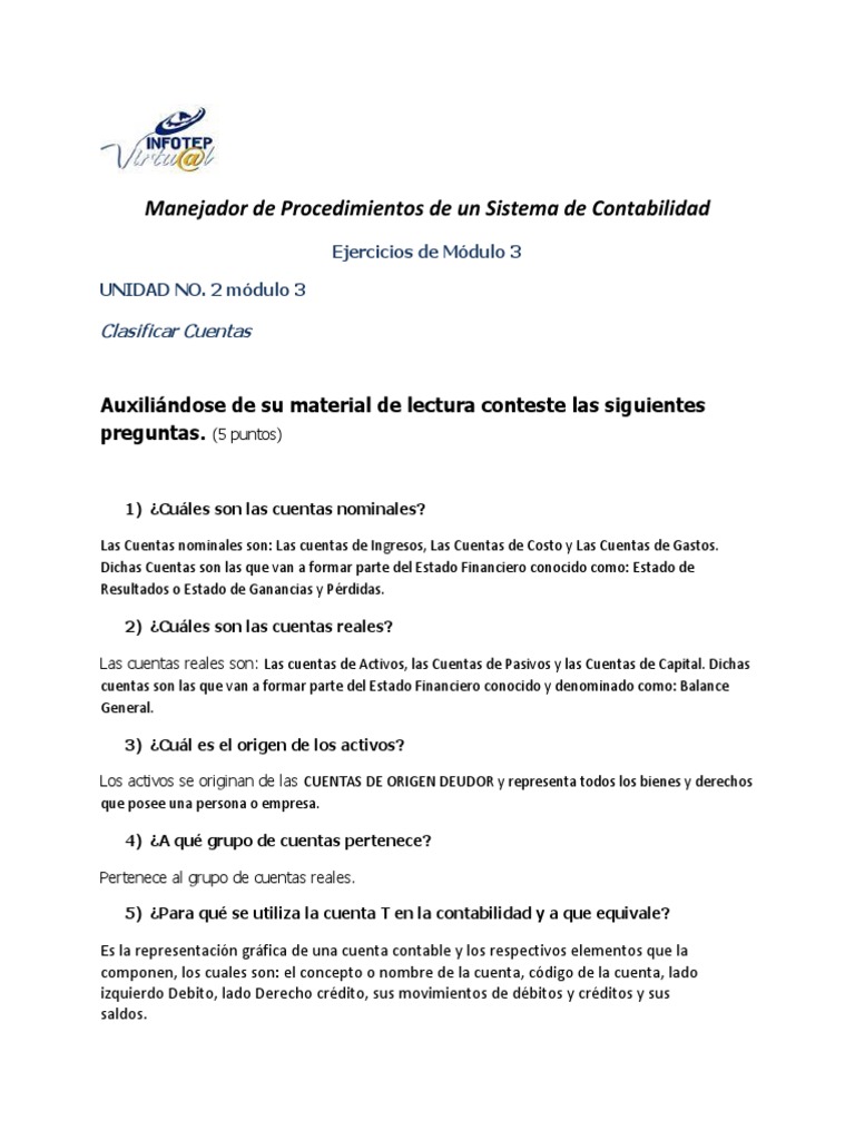 Actividad No 2 Modulo 3 Pdf Pdf Contabilidad Industrias De Servicio