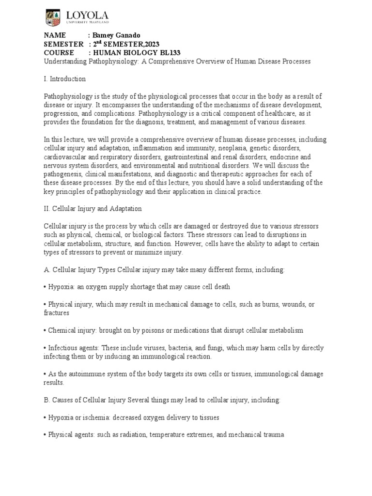 Understanding Pathophysiology | PDF | Genetic Disorder | Immune System