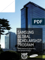Samsung Global Scholarship Program: Seoul National University The School of EECS