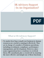 Why Is HR Advisory Support Necessary in An Organization