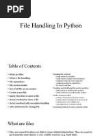 Unit 5 - 1. File Handling in Python