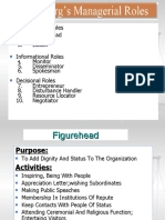 Interpersonal and Informational Roles of a Manager