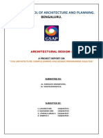 Council of Architecture Norms and Design Requirement List.