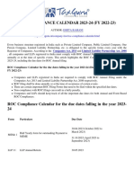 ROC Compliance Calendar 2023-24 (FY 2022-23) - Taxguru - in PDF