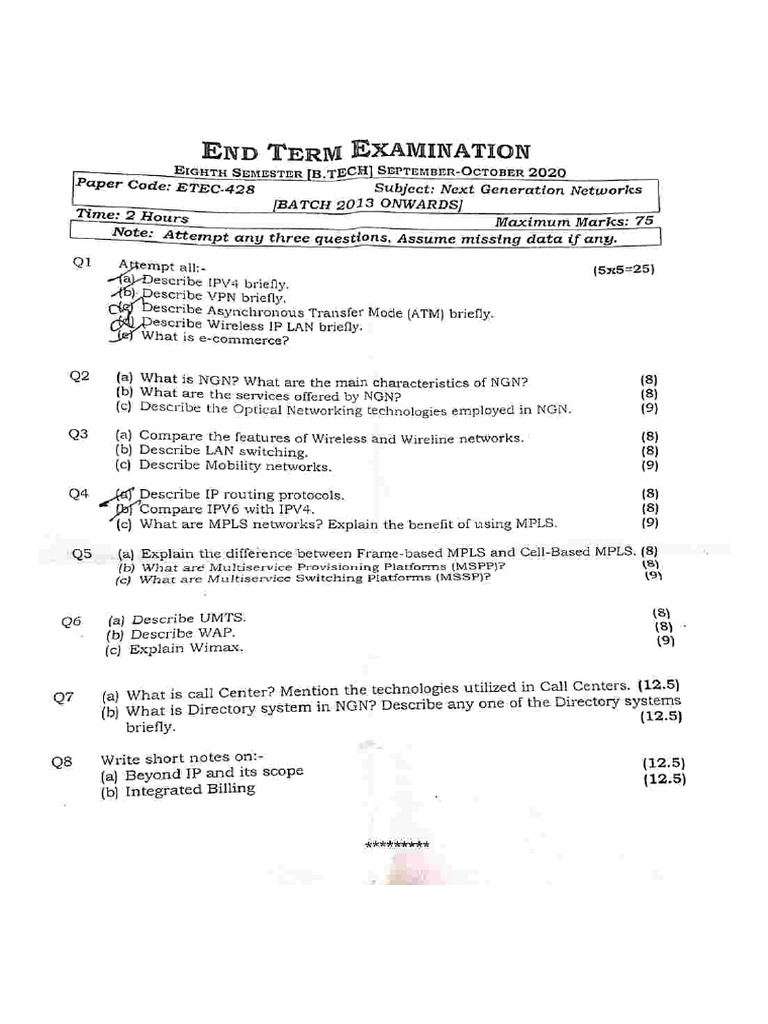 2020 Question Paper PDF PDF