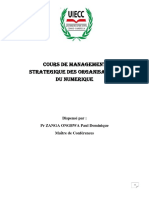 Cours de Management Strategique Des Organisations Du Numerique PDF