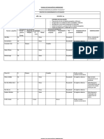 Planilla de Evaluación de Aprendizajes