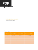 Web Application Compromise Response Playbook