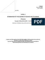 FIN3020 Exam 2020 May PDF