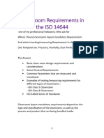 Clean Room Requirements As Per Iso 14644 PDF