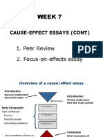 Week 7 - Peer Review For Cause-Essays