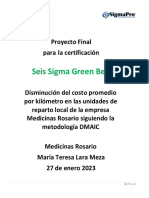 Proyecto Final Six Sigma Metodología DMAIC