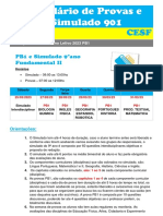 Calendário de Provas e Simulado PB1 901 PDF