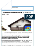 Transmitancia Térmica - ¿Cómo Se Calcula - Blog Climalit PDF
