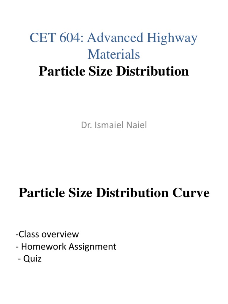 Soil Particle Size Distribution Analysis | PDF