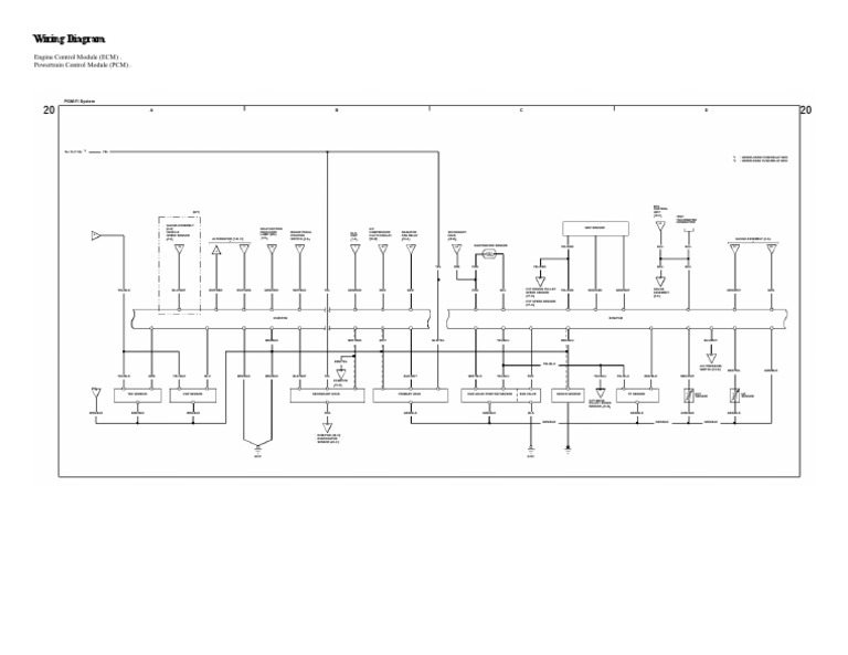 Wiring Diagram Honda Fit - PGM-FI System PDF | PDF | Machines