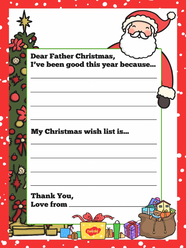 My Christmas Wish Letter To Father Christmas PDF | PDF