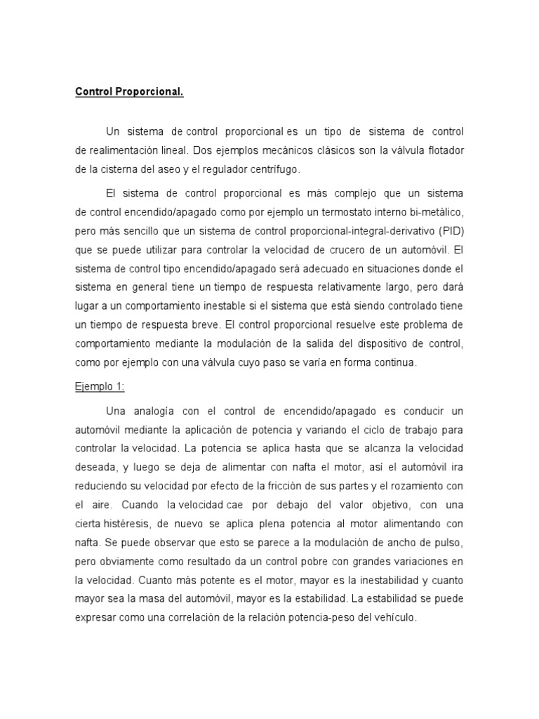 Control Proporcional PDF