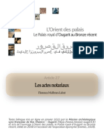 Mission Ougarit Orient Des Palais Article 27 PDF