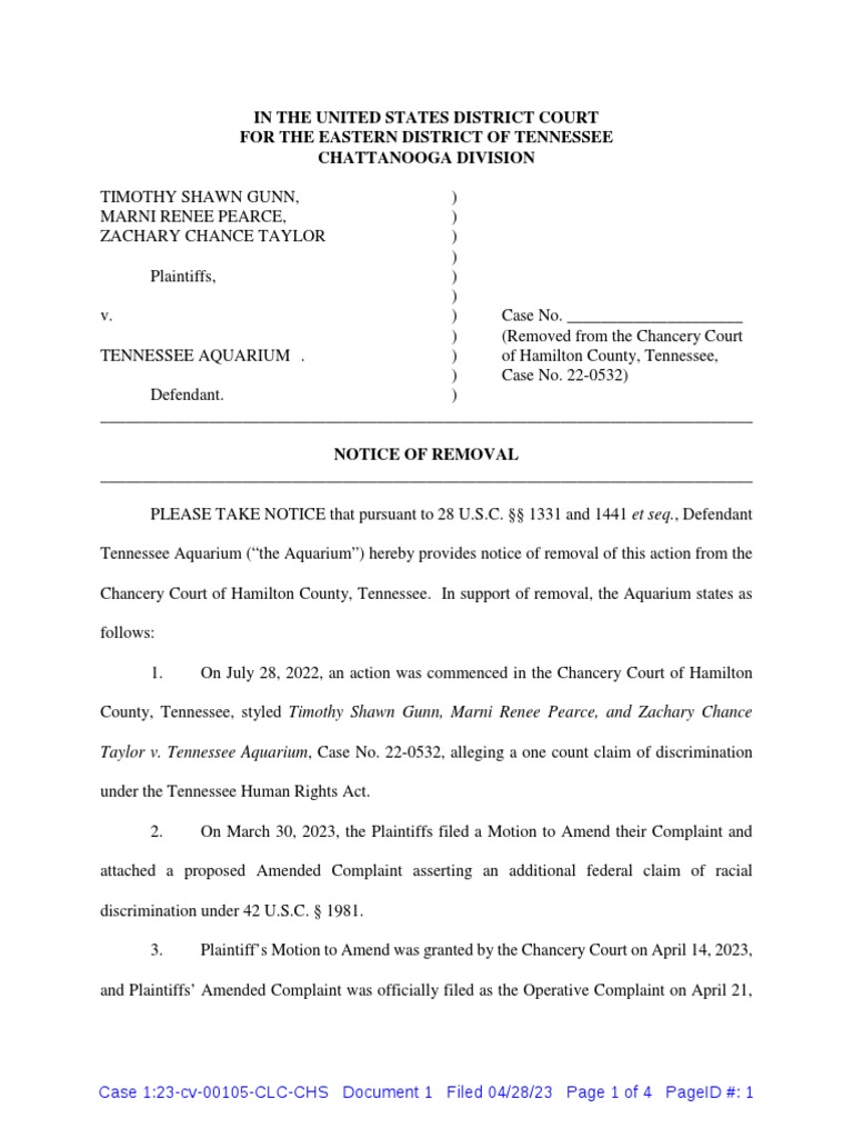 Aquarium Lawsuit | PDF