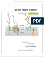 Groupe 8 Protéines Membranaire