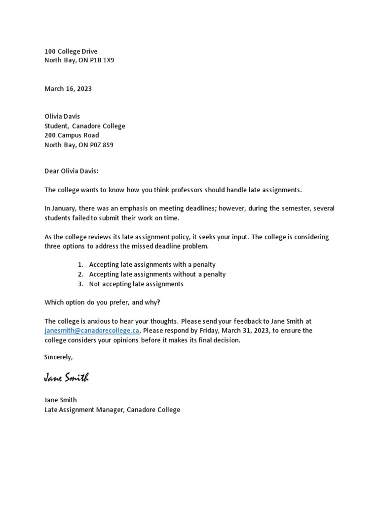 Direct Request Letter Example PDF PDF