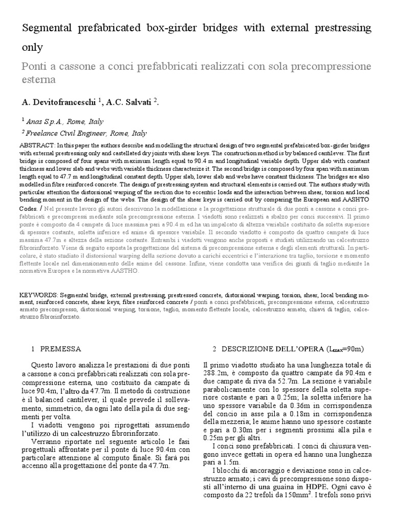 Cassoni Ponti | PDF