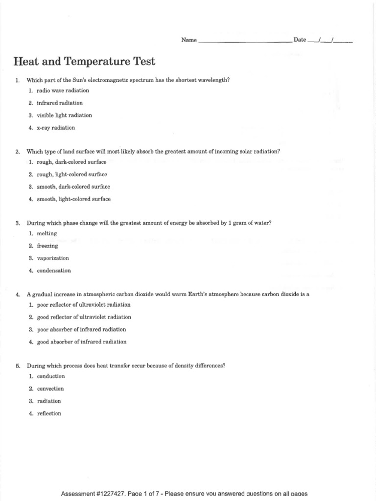 Heat and temperature test pdf pdf