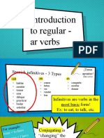 Intro Regular - AR Verbs