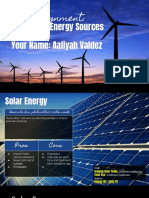 Webquest Renewable Energy Sources