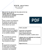 Agüa de Tu Río Letra PDF