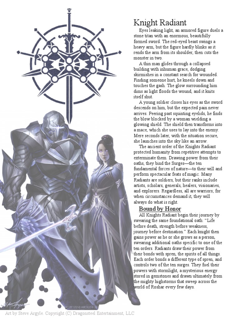 Knight Radiant Class Manual PDF | PDF
