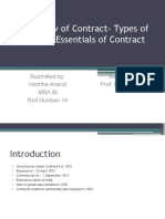Indian Law of Contract - Types of Contract - Nishtha Anand