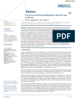 Earth and Space Science - 2021 - de La Vega - Design of A Low Cost Electrical Resistivity Meter For Near Surface Surveys