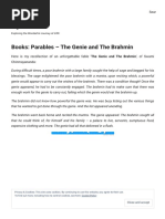 Books - Parables - The Genie and The Brahmin - VijVen PDF