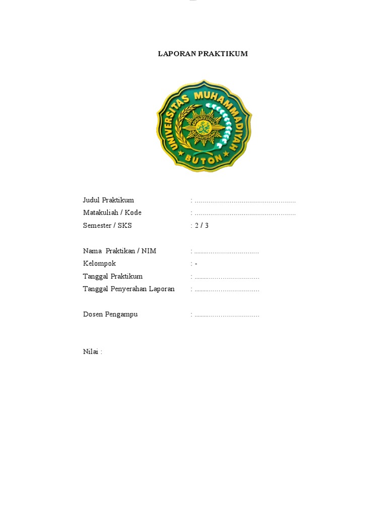 Contoh Laporan Praktikum | PDF