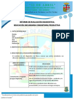 Informe de Evaluación Diagnóstica