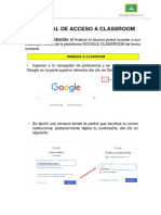 Manual de Acceso A Classroom - Jose Pardo