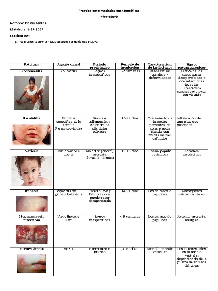 Enfermedades Exantemáticas En Pediatría Pdf Virus Ciencias De La