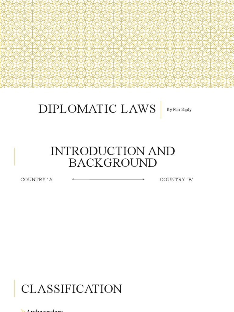 Diplomatic Laws Pari PDF