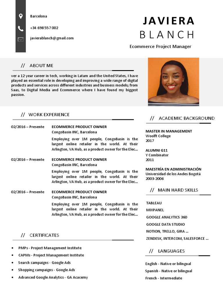 Free CV Template 7 PDF | PDF | Service Industries | Information Technology