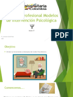 Cátedra Profesional Modelos de Intervención Psicológica Sesión 17