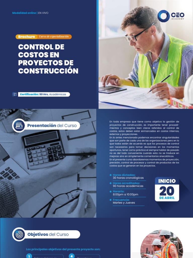 Control de Costos en Proyectos de Construccion PDF | PDF