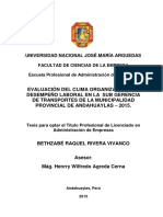 18-2015-EPAE-Rivera Vivanco-Evaluacion Del Clima Organizacional y Desempeño Laboral en Al Sub Gerencia