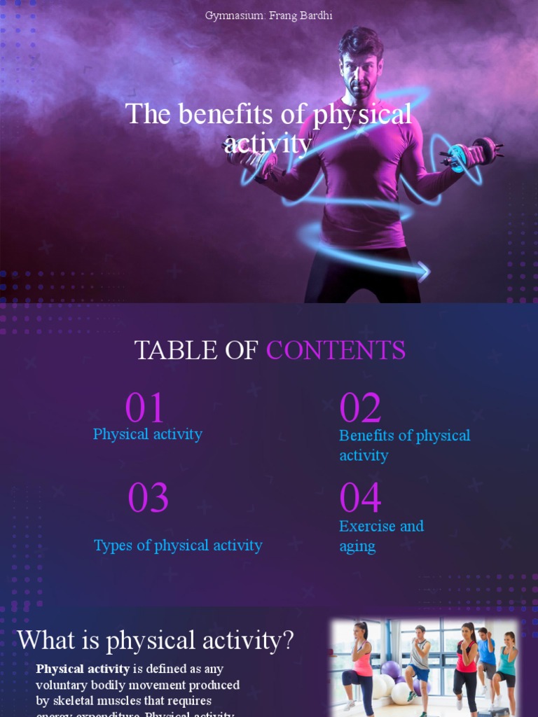 The Benefits of Physical Activity Upload PDF