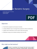 Anxiety Regarding Bariatric Surgery