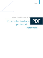 El Derecho Fundamental A La Protección de Datos Personales