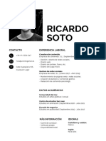 Currículum Profesional Serio Sencillo Negro PDF