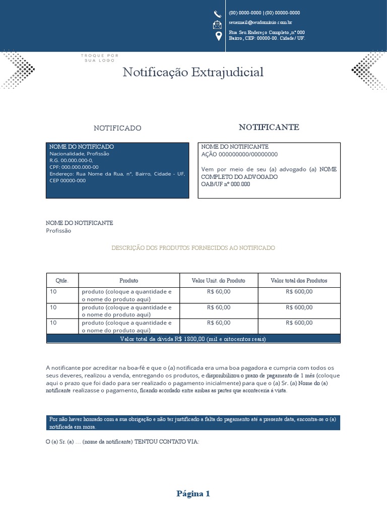 17 - Notificacao Extrajudicial II REFEITO | PDF | Direito
